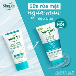 Thumbnail Gel Rửa Mặt Simple Purifying Daily Skin Detox Dành Cho Da Dầu và Da Nhạy Cảm 150ml 3