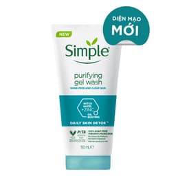 Thumbnail Gel Rửa Mặt Simple Purifying Daily Skin Detox Dành Cho Da Dầu và Da Nhạy Cảm 150ml 1