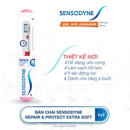 Thumbnail Bàn chải đánh răng SENSODYNE Repair & Protect Extra Soft với cổ bàn chải linh hoạt, lông mềm, sạch sâu 1