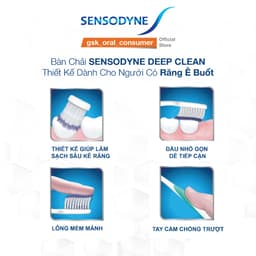 Thumbnail Bàn chải đánh răng SENSODYNE Deep Clean Soft thiết kế với lông bàn chải mềm, nhỏ, giúp làm sạch sâu kẽ răng 3