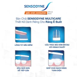 Thumbnail Bàn chải đánh răng SENSODYNE Multicare Soft với lông bàn chải mềm, làm sạch răng toàn diện, bảo vệ nướu 2
