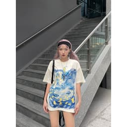 Thumbnail HADES Angel Falling Tee - HADES Brand chính hãng Áo thun tay lỡ cotton unisex 3