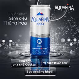 Thumbnail Thùng 24 Lon Nước Uống Có Gaz Aquafina Soda (320ml/lon) 4