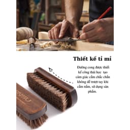 Thumbnail Bàn Chải Đánh Giày Lông Ngựa Cao Cấp MINSU M2414 Chuyên Dùng Vệ Sinh Giày Sneaker, Giày Da Lộn, Nubuck - Loại Lớn 3