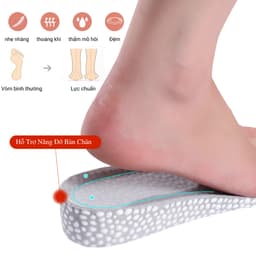 Thumbnail Lót Giày Cao Su Non Tăng Chiều Cao Ultraboost MINSU M7019 Miếng Độn Đế Nâng Chiều Cao cho Giày Thể Thao Nam Nữ, Da Lộn 3
