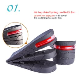 Thumbnail Lót Giày Tăng Chiều Cao Đệm Khí VISIBLE - AIR MINSU M5502 Miếng Độn Gót Nâng Đế Giày Tây, Thể Thao Nam Nữ Tháo Rời Được 4