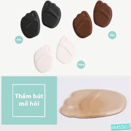 Thumbnail Miếng Lót Mũi Giày 4D MINSU M5507 Đệm êm, chống trượt - đau nửa bàn chân trước, giảm size ày bị Rộng thấm hút mồ hôi 4