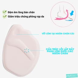 Thumbnail Miếng Lót Mũi Giày 4D MINSU M5507 Đệm êm, chống trượt - đau nửa bàn chân trước, giảm size ày bị Rộng thấm hút mồ hôi 3