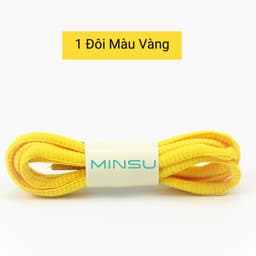 Thumbnail Dây Giày Thể Thao Sneaker Tròn MINSU M0201 120cm với 10 Màu Nổi Bật Cho Bạn Chọn Shoelaces Phụ Kiện Giày, Trắng, Đen 4