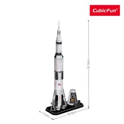 Thumbnail Đồ Chơi CUBIC FUN Xếp Hình 3D Nasa: Tên Lửa Vũ Trụ Saturn V - Apollo DS1059H 3