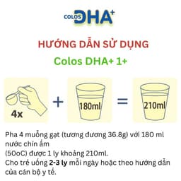 Thumbnail Sữa bột Colos DHA 1+ 800g giúp bé phát triển não bộ, tăng cường đề kháng - VitaDairy 3