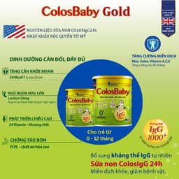 Thumbnail Sữa non Colosbaby Gold 0+ 400g, sữa bột hỗ trợ tăng cân, tăng cường miễn dịch cho bé - VitaDairy 1