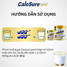 Thumbnail Sữa bột Calosure Gold ít đường 900g - VitaDairy 4