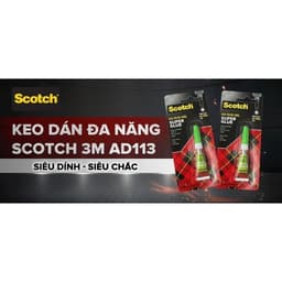 Thumbnail Combo 3 Keo dán đa năng 3M™ Scotch®, siêu dính, trong suốt, dạng loãng, mau khô, 2g/ống, Dán được nhiều chất liệu 4