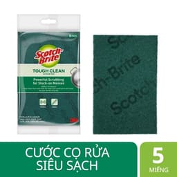 Thumbnail Cước rửa chén siêu sạch 3M™ Scotch-Brite®, sợi cước chất lượng cao, gói 5 miếng, 150x100mm 1
