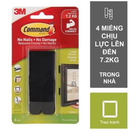 Thumbnail Bộ 8 Miếng dán treo tranh 3M™ Command™, 17206, độ bền cao, bám cực chắc, tải trọng 7kg, Dùng treo tranh 3