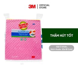 Thumbnail Combo 3 Khăn lau đa năng 20x18cm 3M™ Scotch-Brite®, không để lại bụi, tự phân hủy 100% 1