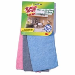 Thumbnail Combo 3 Khăn lau đa năng 3M™ Scotch-Brite®, không để lại bụi, 30x30cm, Giúp lau chùi nhanh và sạch trên nhiều bề mặt 2