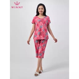 Thumbnail Bộ mặc nhà cộc tay quần ngố Winny 2MNLA23034N 3