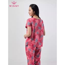 Thumbnail Bộ mặc nhà cộc tay quần ngố Winny 2MNLA23034N 4