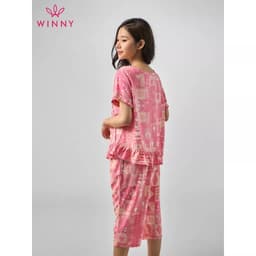 Thumbnail Bộ mặc nhà cộc tay quần ngố Winny 2MNLA23042N 4