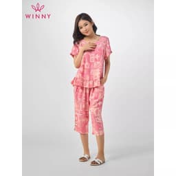 Thumbnail Bộ mặc nhà cộc tay quần ngố Winny 2MNLA23042N 3