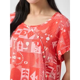 Thumbnail Bộ mặc nhà cộc tay quần ngố Winny 2MNLA23042N 2