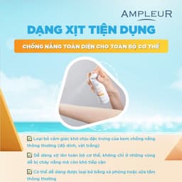 Thumbnail Xịt chống nắng AMPLEUR VC Sun Protect Spray Nhật Bản dưỡng trắng sáng, bảo vệ da tối đa SPF 50+/PA++++ 3