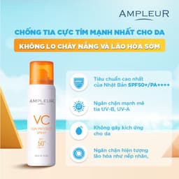 Thumbnail Xịt chống nắng AMPLEUR VC Sun Protect Spray Nhật Bản dưỡng trắng sáng, bảo vệ da tối đa SPF 50+/PA++++ 4