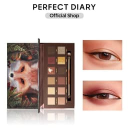 Thumbnail Bảng phấn mắt PERFECT DIARY 12 màu sắc tông lì và ánh nhũ lấp lánh kèm cọ trang điểm cao cấp 14g 1