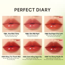 Thumbnail Son môi lấp lánh PERFECT DIARY 4ml chiết xuất trà xanh dưỡng ẩm êm dịu 3
