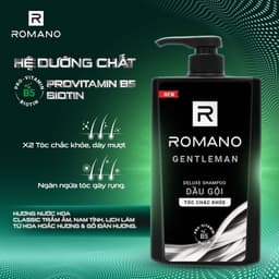 Thumbnail Combo Dầu gội nam và sữa tắm nam cao cấp Romano 650g/chai 2