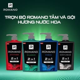 Thumbnail Combo 2 Tắm gội cho nam 2 trong 1 Romano Attitude/Gentleman/Force/Classic 2in1 (650g x 2) 3