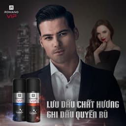 Thumbnail Xịt khử mùi cho nam nam cao cấp Romano VIP Passion / Vision / Impress 150ml 1