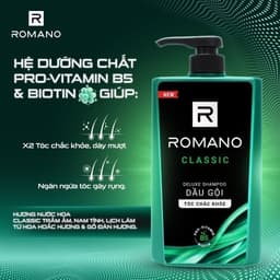 Thumbnail Dầu gội nam Romano hương Nước hoa nam 380g 2
