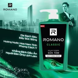 Thumbnail Sữa tắm Romano hương nước hoa Classic/ Attitude/ Force/ Gentleman 650g/chai - 4 mùi hương 2
