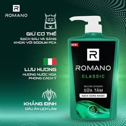 Thumbnail Sữa tắm Romano hương nước hoa Classic/ Attitude/ Force/ Gentleman 650g/chai - 4 mùi hương 3