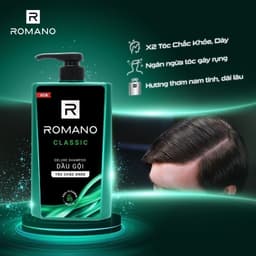 Thumbnail Dầu gội nam Romano hương Nước hoa nam Classic/ Force/ Attitude/ Gentleman 650g/chai 1