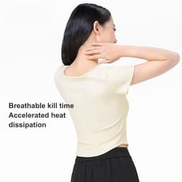 Thumbnail Áo thun CAMEL CROWN chạy bộ thể thao ngắn tay thoáng khí nhanh khô dành cho nữ 3