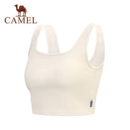 Thumbnail CAMEL CROWN Yoga Mặc Áo Vest Nữ Thoáng Khí Thể Dục Mặc Áo Khoác Ngoài Huấn Luyện Thể Thao Lưng Làm Đẹp 3
