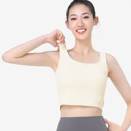 Thumbnail CAMEL CROWN Yoga Mặc Áo Vest Nữ Thoáng Khí Thể Dục Mặc Áo Khoác Ngoài Huấn Luyện Thể Thao Lưng Làm Đẹp 4
