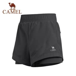Thumbnail CAMEL CROWN Quần Yoga Nữ Giả Hai Mảnh Nhanh Khô Quần Thể Dục Thoáng Khí 3