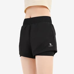 Thumbnail CAMEL CROWN Quần Yoga Nữ Giả Hai Mảnh Nhanh Khô Quần Thể Dục Thoáng Khí 4