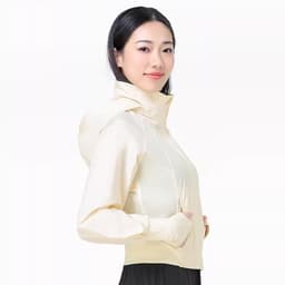 Thumbnail CAMEL CROWN Yoga Wear Nữ Ice Sun Áo Khoác Chống Nắng Thoáng Khí Ngoài Trời Chống Thấm Nước Một Mảnh Áo Khoác 1