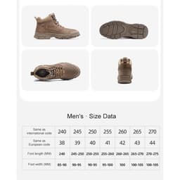 Thumbnail Giày Bốt Cổ Cao Chống Trượt Giữ Ấm Mùa Đông Cho Nam 4