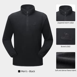 Thumbnail Áo Thun sweater Cổ Đứng Tay Dài Dáng Rộng Thời Trang Thu Đông Cho Nam Giới 1