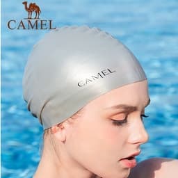 Thumbnail Mũ bơi CAMEL CROWN bằng silicon chống nước bảo vệ tai chuyên nghiệp 3