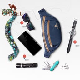 Thumbnail Túi bao tử CAMEL CROWN đeo chéo phong cách thể thao năng động thời trang dành cho nam và nữ 4