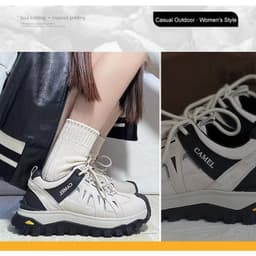 Thumbnail Giày đi bộ đường dài ngoài trời CAMEL CROWN lưới thoáng khí giày thể thao nữ thông thường 4