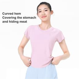Thumbnail Áo thun ngắn tay CAMEL CROWN dành cho nữ Giảm béo Ẩm thấm hút nhanh khô thoáng khí 2